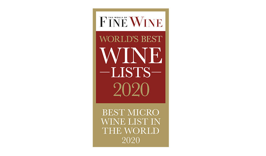 28-50 World Best Wine List Award 2020