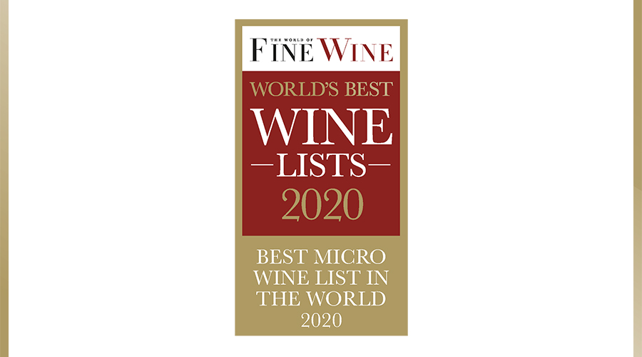 28-50 World Best Wine List Award 2020