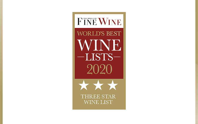 28-50 World Best Wine List Award 2020